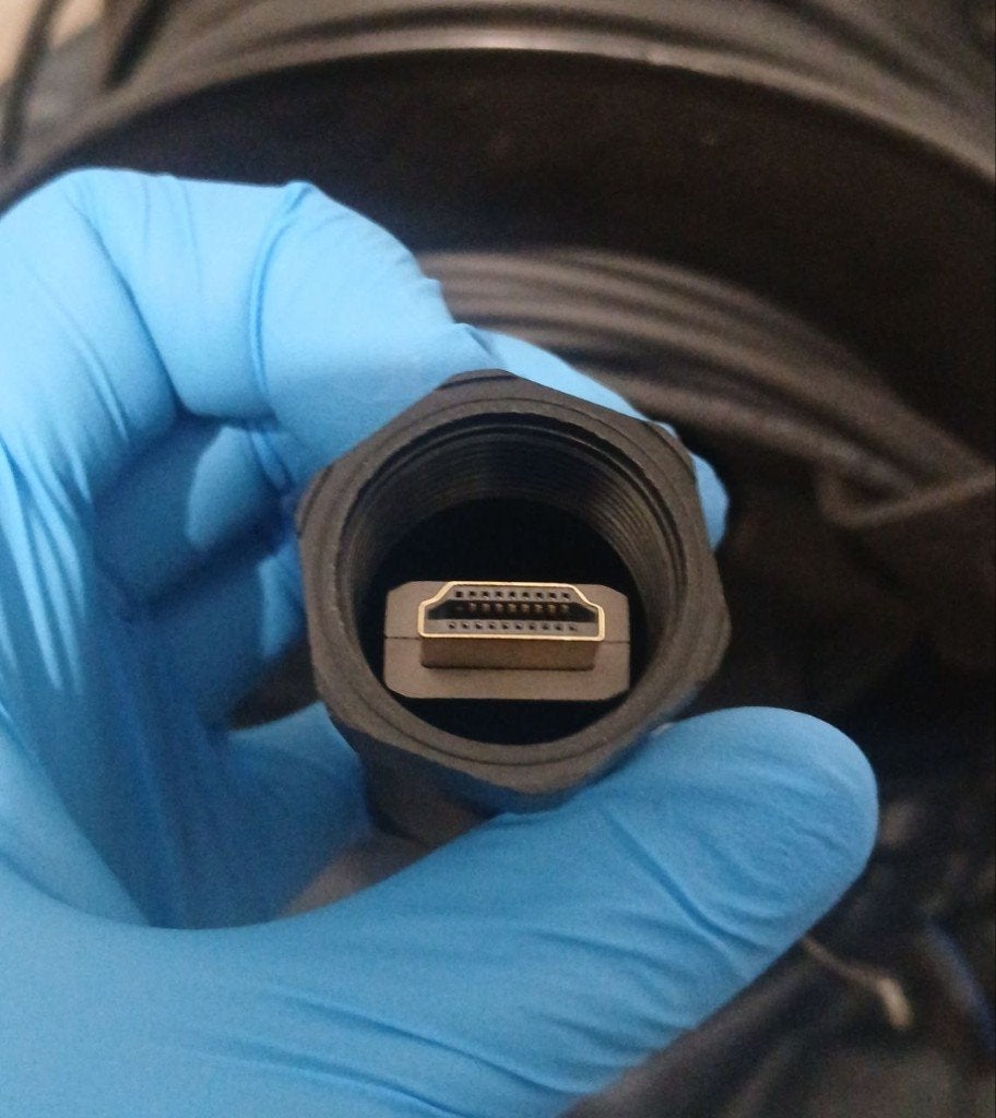 PANZER CABLE Câble HDMI optique actif (AOC) de 100 mètres., Enlèvement, Ne fonctionne pas, 10 mètres ou plus, Câble HDMI