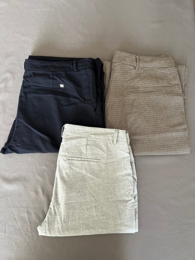 Lot de 3 pantalons élégants pour femmes, Enlèvement ou Envoi, Porté, Taille 42/44 (L)