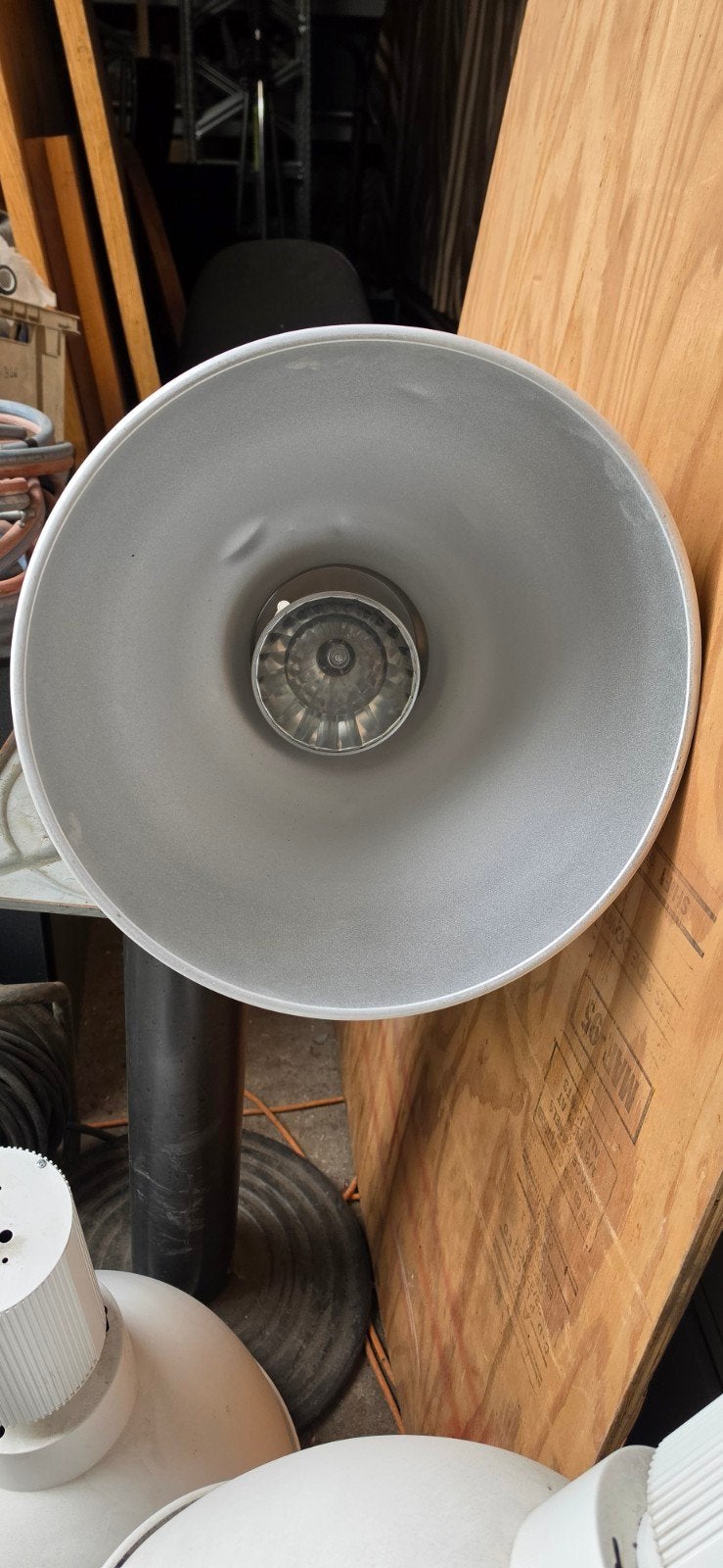 Industriele lampen, Huis en Inrichting, Lampen | Lampenkappen, Ophalen, Wit, Rond, Hanglamp