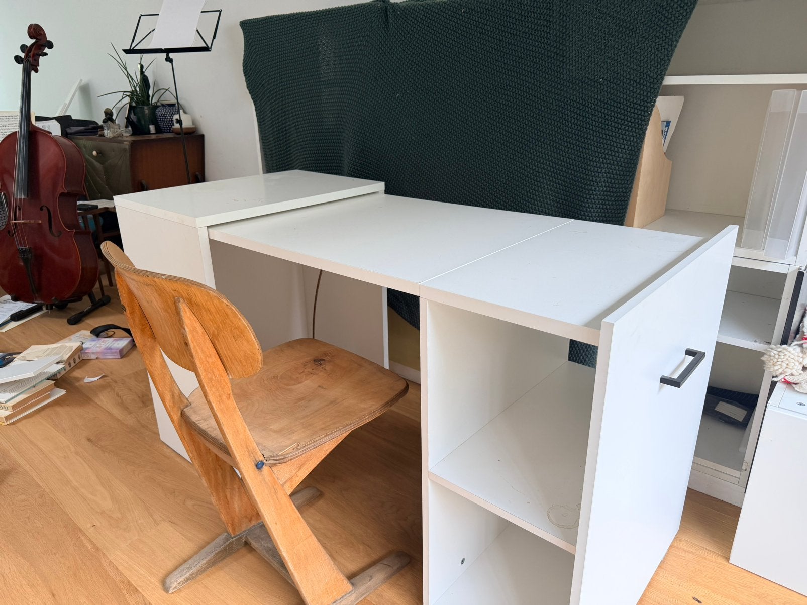 Uitschuifbaar bureautje kast, Huis en Inrichting, Ophalen, Overige typen, Gebruikt, Spaanplaat of MDF