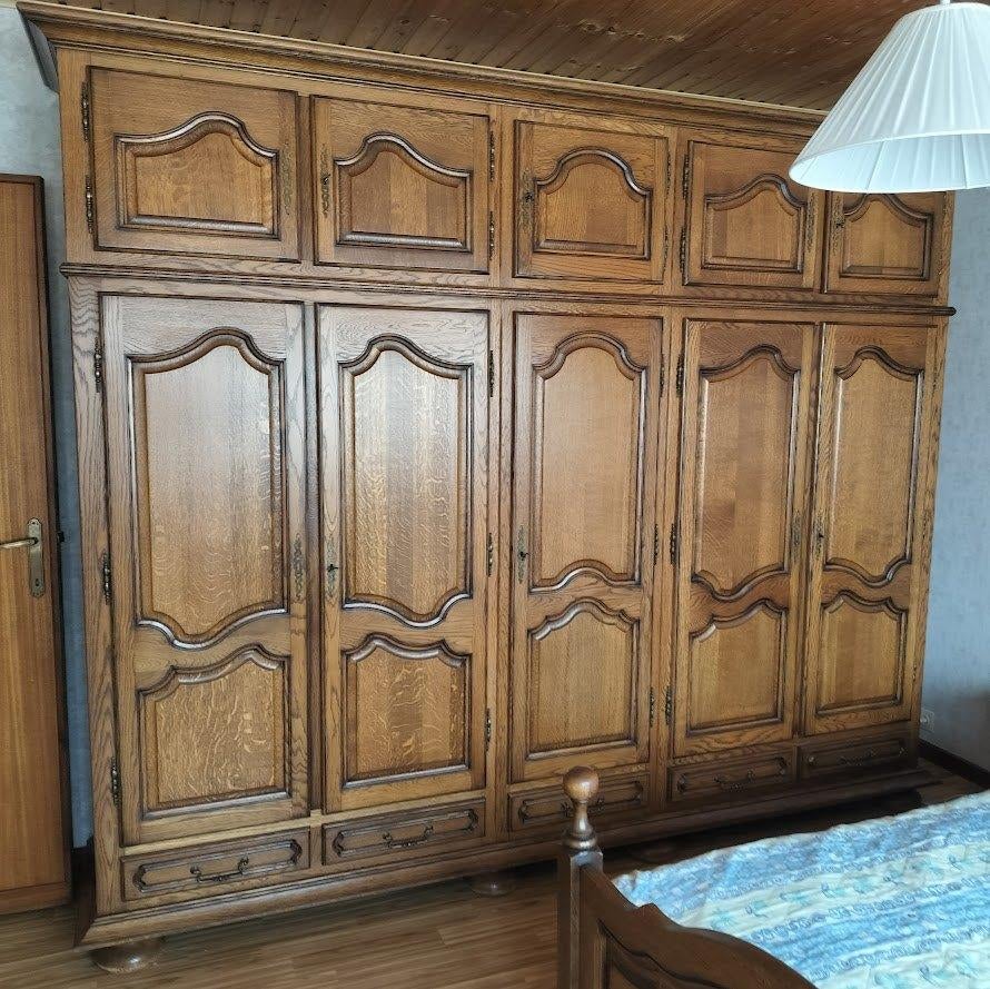 Eiken slaapkamer, Huis en Inrichting, Slaapkamer | Complete slaapkamers, Ophalen, Zo goed als nieuw, Tweepersoons