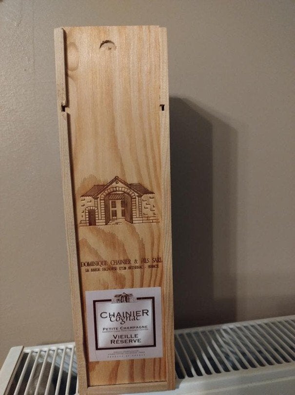 Cognac Chainier Petite Champagne Vielle Réserve, Collections, Vins, Neuf, Autres types, France, Pleine, Enlèvement ou Envoi