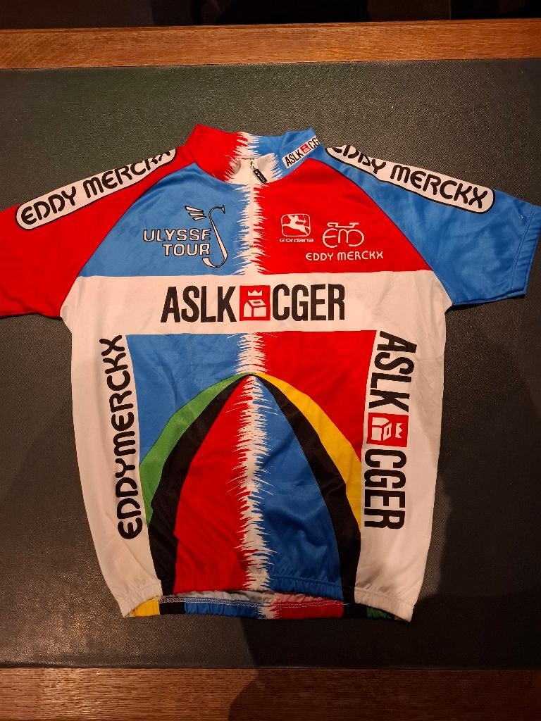 merckx koerstruitje wielertrui aslk cger Giordana vintage, Overige maten, Ophalen of Verzenden, Bovenkleding, Gebruikt