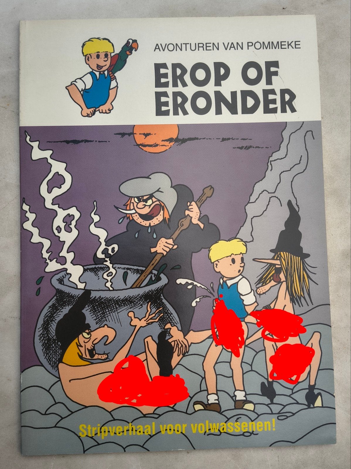 Erotisch Zeldzaam Stripverhaal Pommeke Erop Of Eronder, Boeken, Ophalen