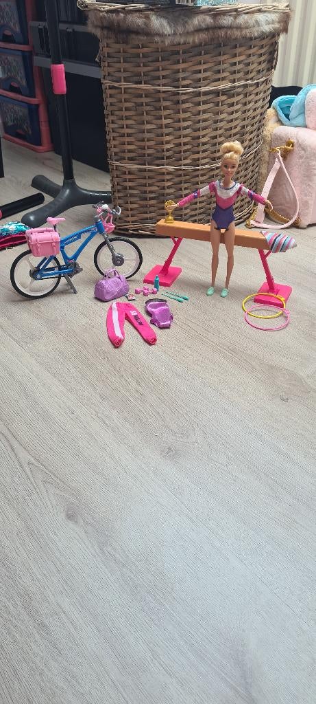 Barbie Turnset +Barbie Mountainbike (Vintage 1998), Kinderen en Baby's, Ophalen, Zo goed als nieuw, Barbie