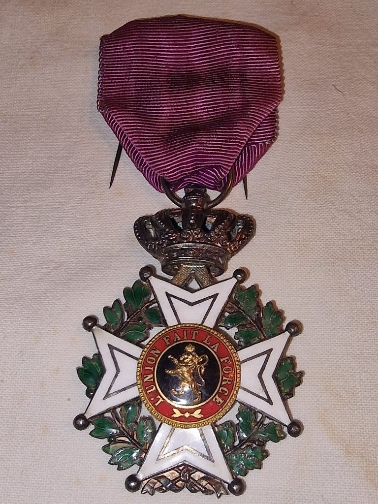 Belgische ridderkruis in de Leopoldsorde, Verzamelen, Militaria | Algemeen, Ophalen of Verzenden, Landmacht, Lintje, Medaille of Wings
