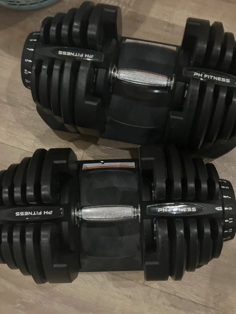 adjustable dumbells weights, Sport en Fitness, Ophalen of Verzenden, Zo goed als nieuw, Dumbbell