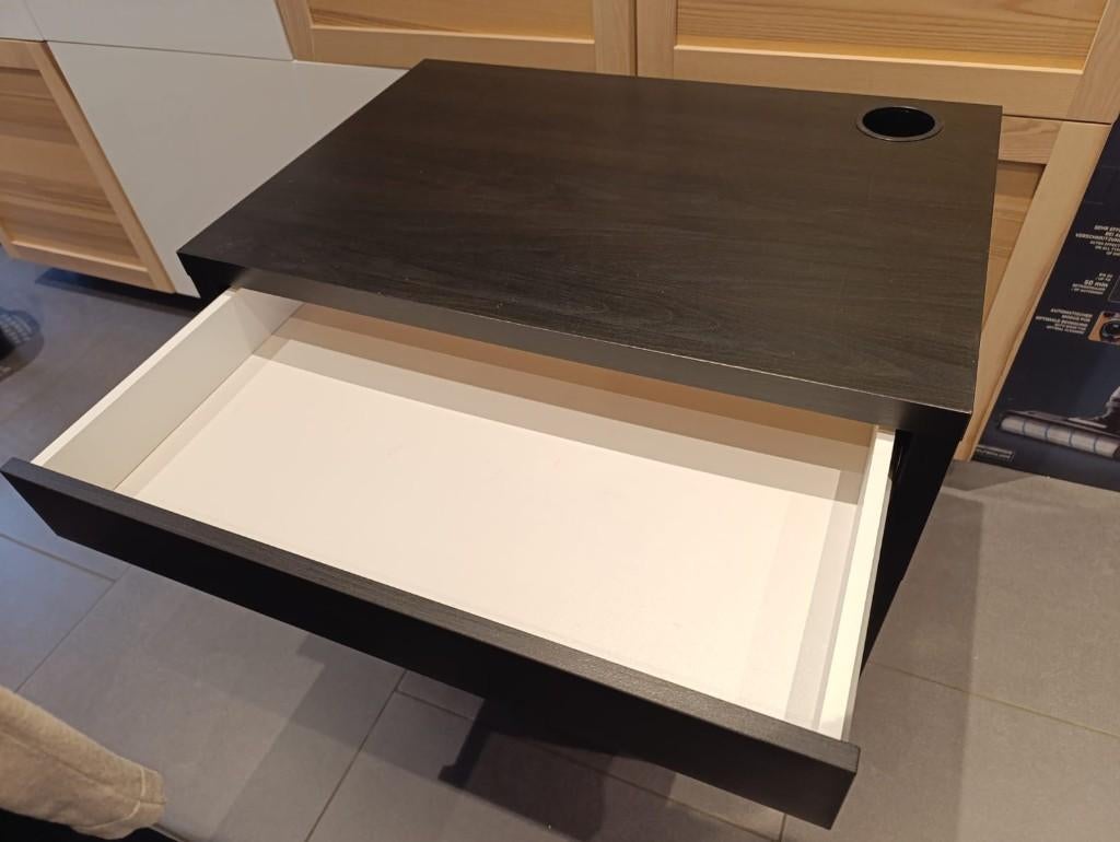Bureau, Enlèvement ou Envoi, 80 cm, Comme neuf, Noir