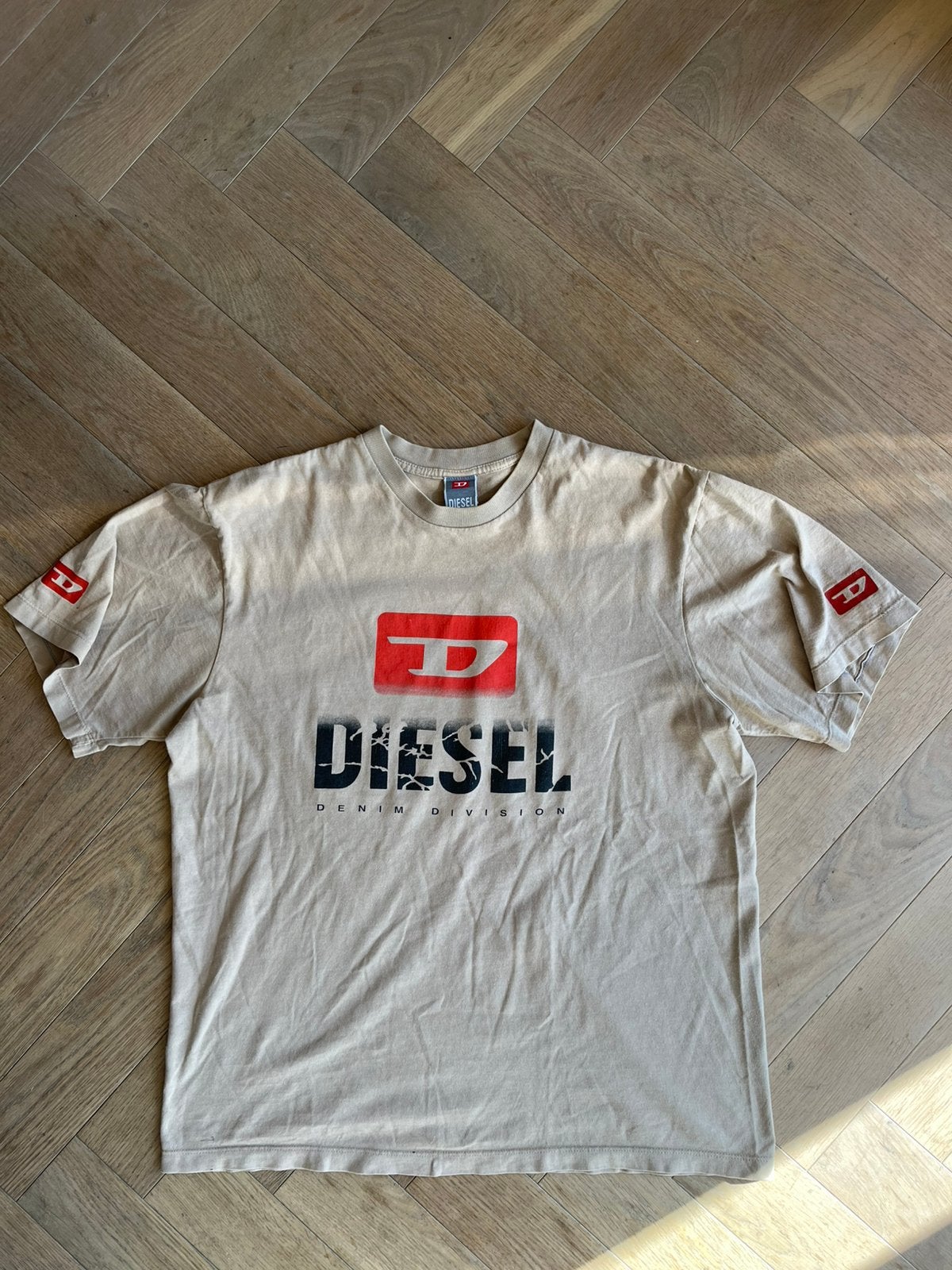 DIESEL shirt T-shirt maat XL, Kleding | Heren, Ophalen of Verzenden, Zo goed als nieuw, Maat 56/58 (XL), Beige