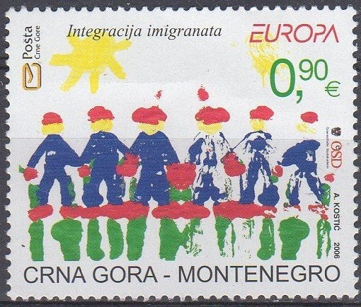 Montenegro - Integratie, Postzegels en Munten, Postzegels | Europa | Overig, Ophalen of Verzenden, Postfris