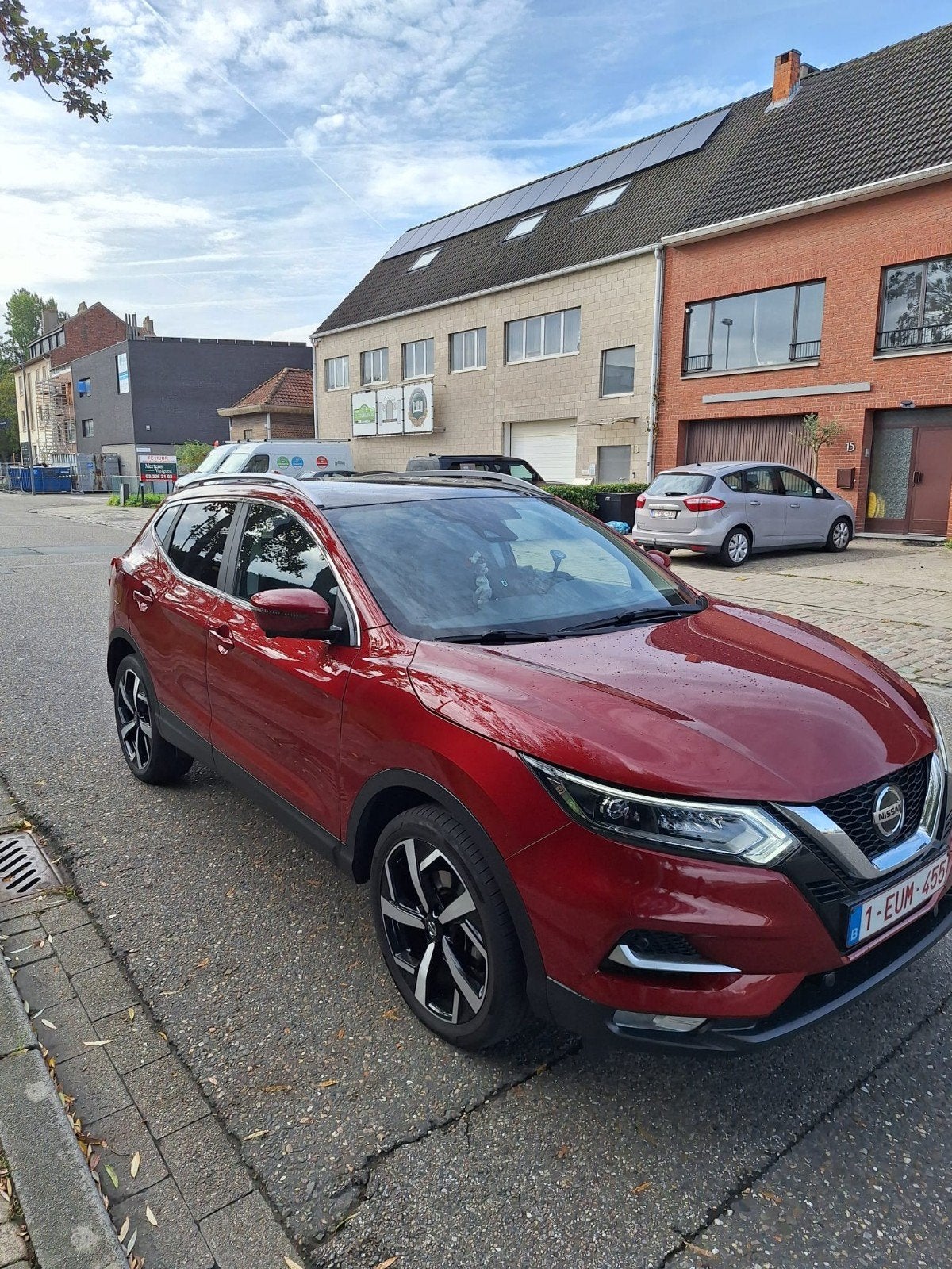 nissan quashqai 2021 1,3 digT automaat tekna 8 magnetic red, Auto's, 4 cilinders, Leder, 5 deurs, Particulier