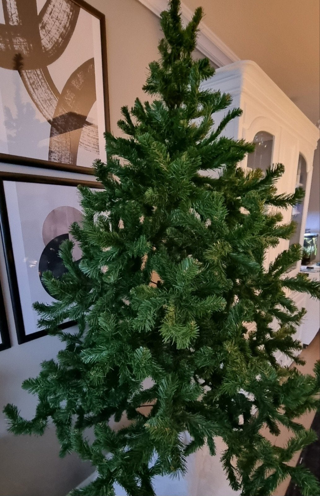 Kerstboom met voet 185cm perfecte staat, Ophalen, Zo goed als nieuw