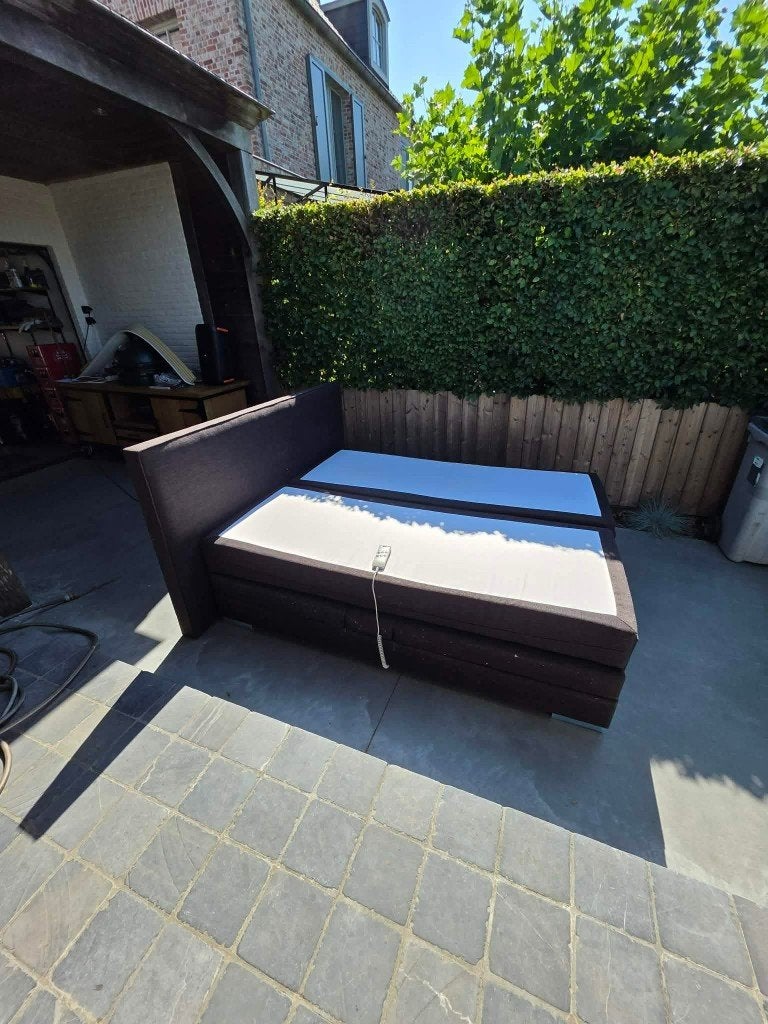 Elektrische boxspring, Huis en Inrichting, Slaapkamer | Boxsprings, Ophalen, Gebruikt, Tweepersoons, 200 cm