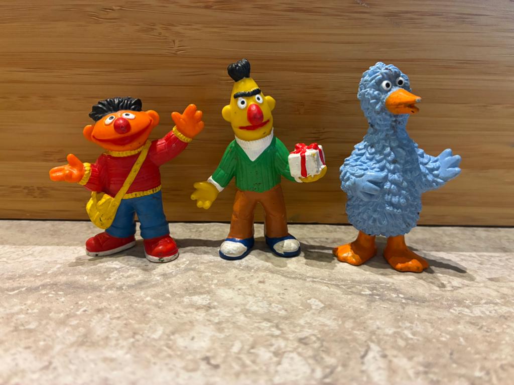 Sesamstraat 3 popjes, Verzamelen, Poppetjes en Figuurtjes, Ophalen of Verzenden, Gebruikt