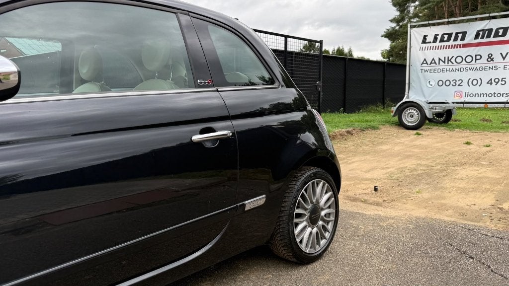 Fiat 500c 1.2 i | Pack Emizione - Euro 6 | Zeer Nette Staat, Auto's, Voorwielaandrijving, Cabriolet, Zwart, Bedrijf