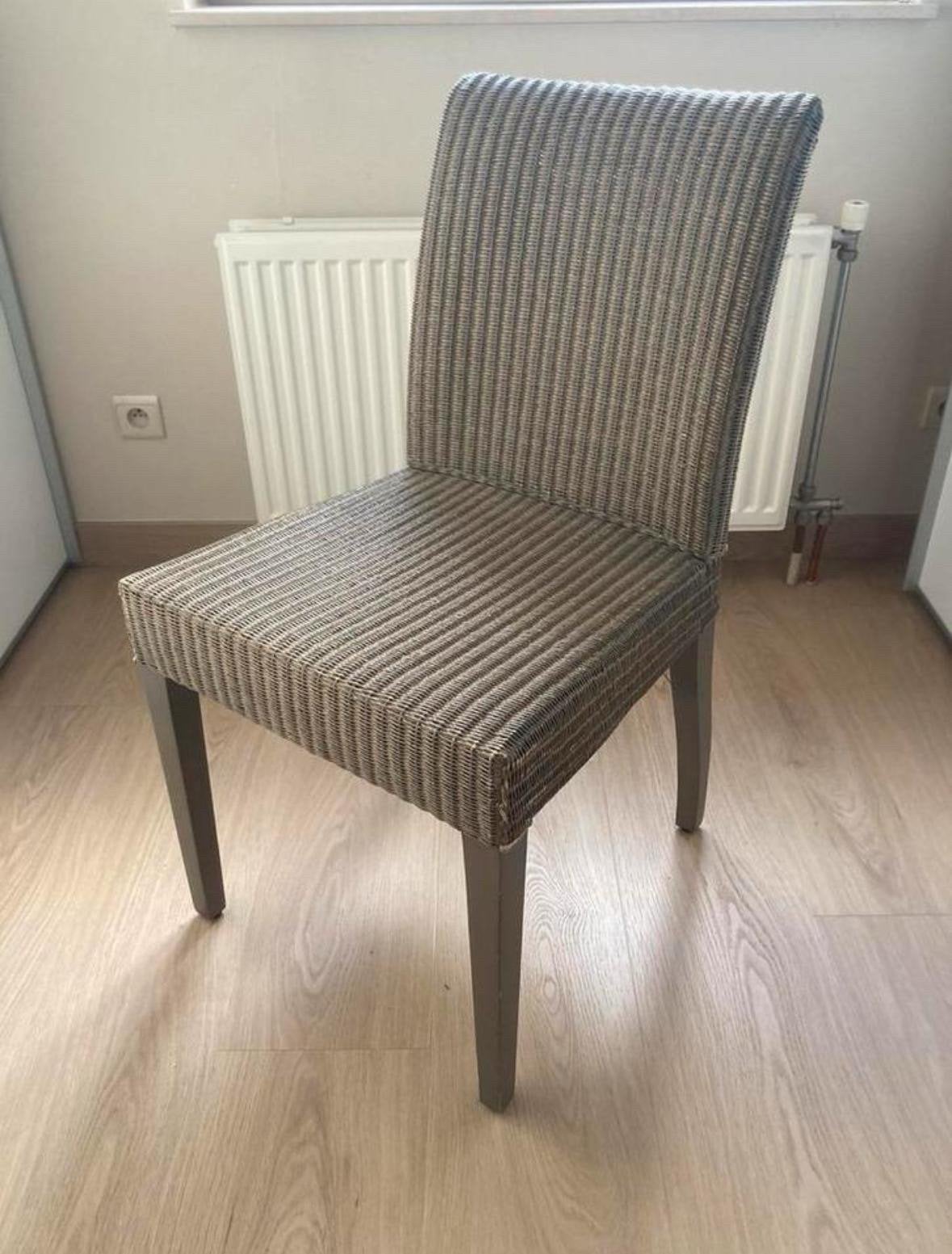 Set van 6 kwalitatieve rieten eetkamerstoelen (landelijk), Ophalen, Zo goed als nieuw, Vijf, Zes of meer stoelen