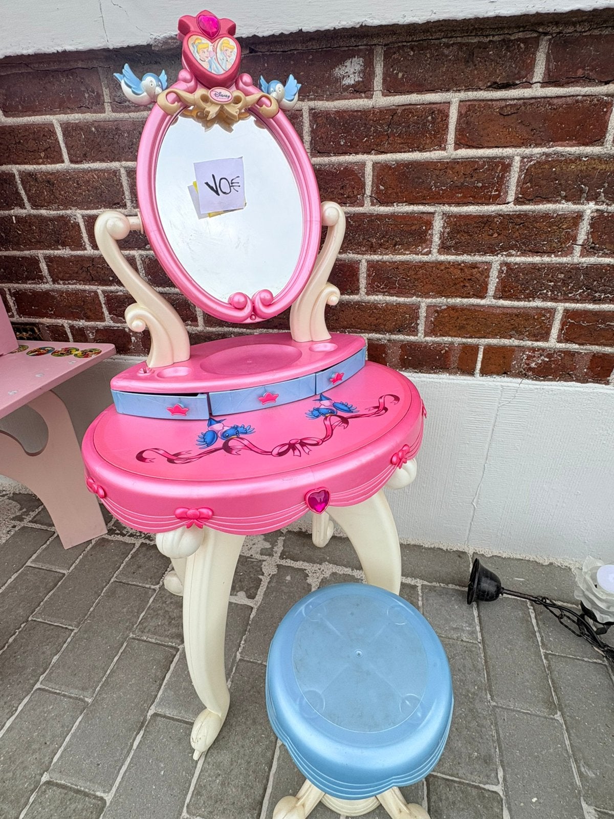 Prinsesen make up tafel met muziekje, Ophalen, Zo goed als nieuw