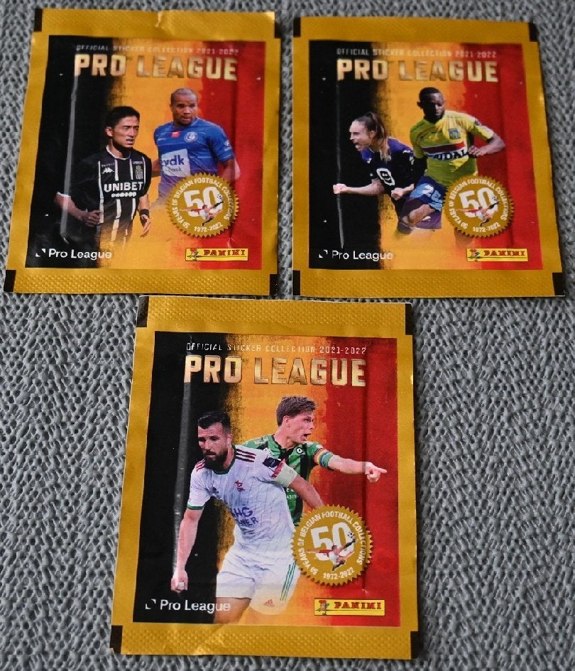 Panini  Pro League 2021 - 2022 / 5 verschillende zakjes, Verzamelen, Verzenden, Nieuw, Poster, Plaatje of Sticker