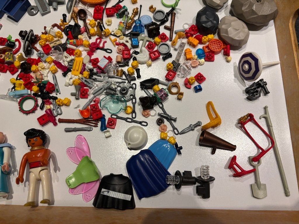 Grote partij Playmobil onderdelen, Gebruikt, Losse onderdelen, Overige typen, Ophalen of Verzenden
