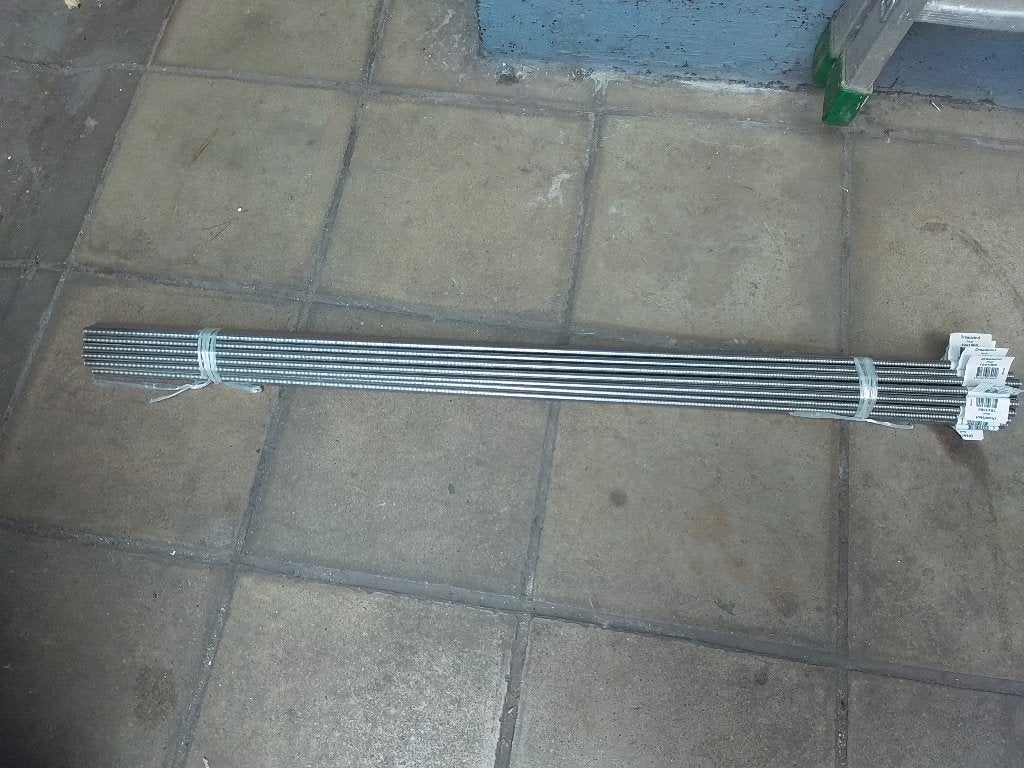25 tiges filtee 10mm en inox longueur 1m, Enlèvement, Inox