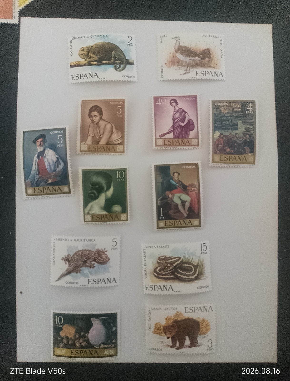 12 postzegels history, Ophalen of Verzenden