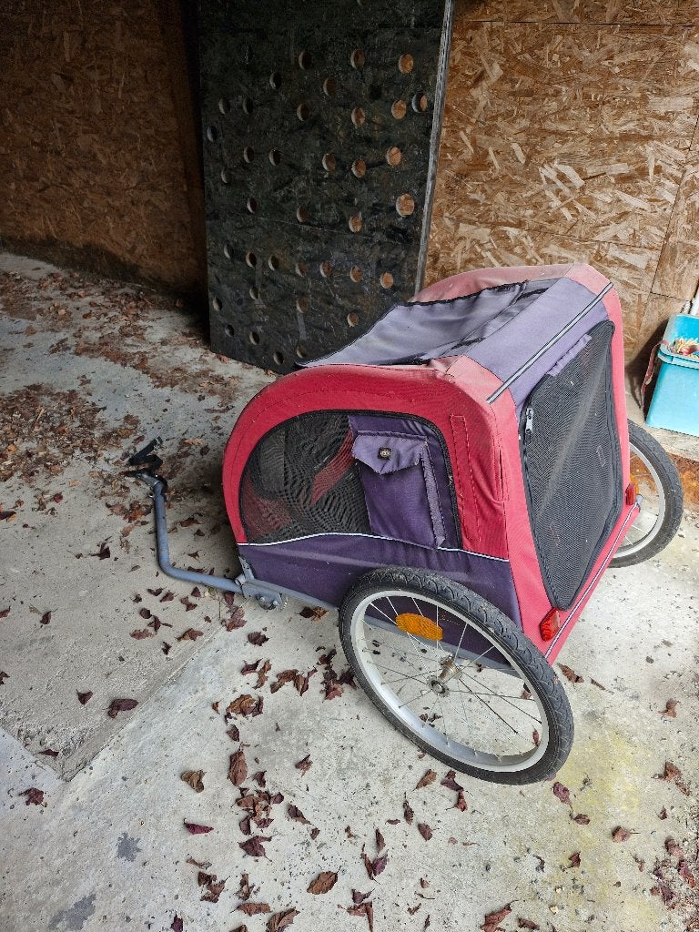 fietskarretje, Ophalen, Gebruikt