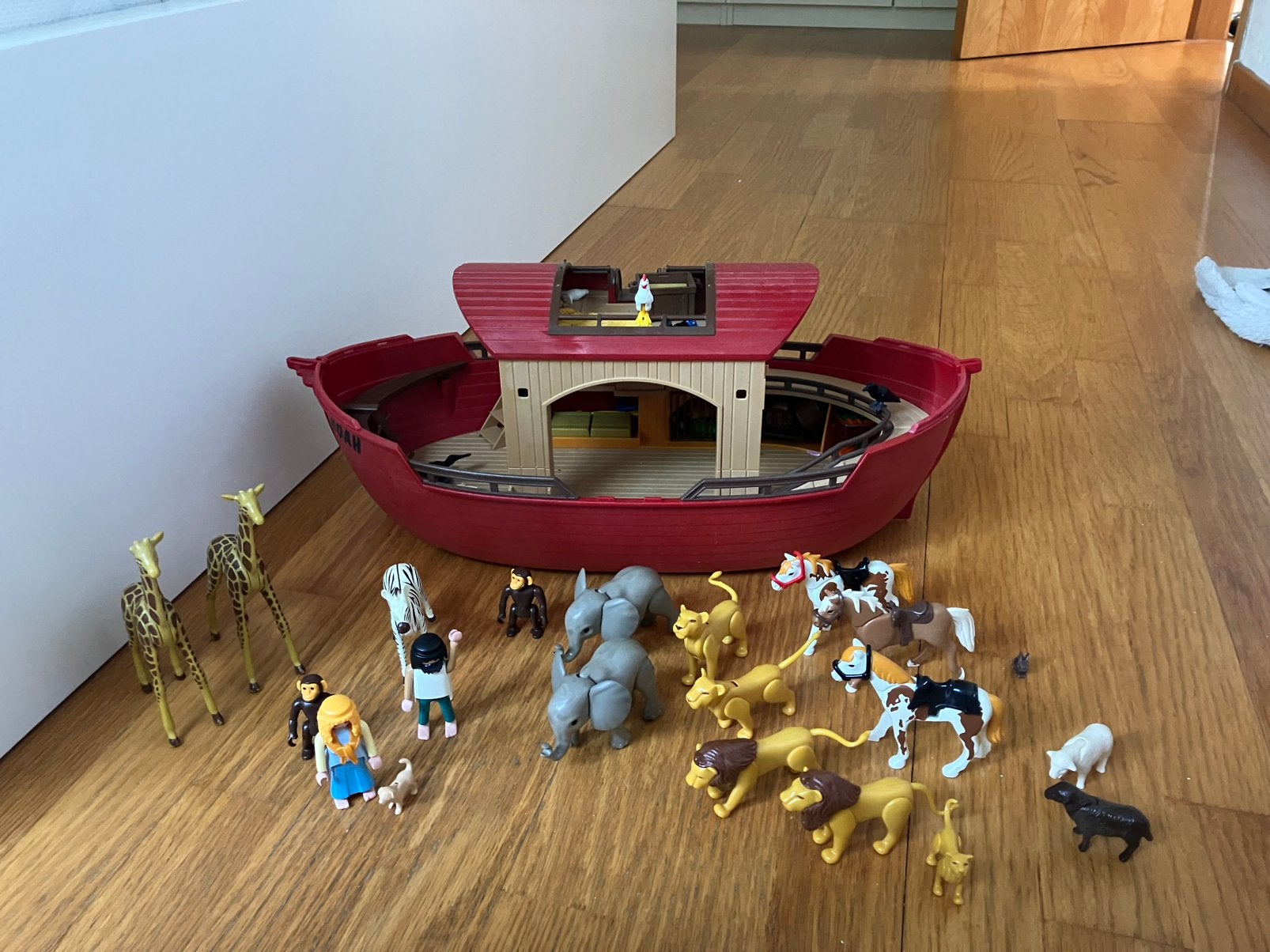 Arche de Noé playmobil, Enlèvement, Utilisé, Kit complet, Bateau