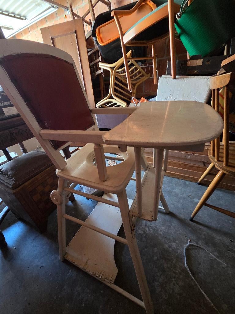 oude kinderstoel, Ophalen