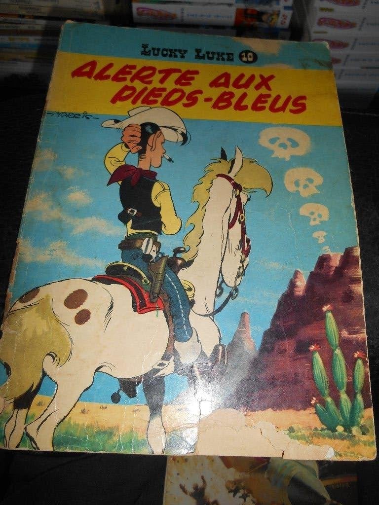 Lucky Luke 10 eo ( Tranche et 1 er plat à restaurer) voir ph, Enlèvement ou Envoi