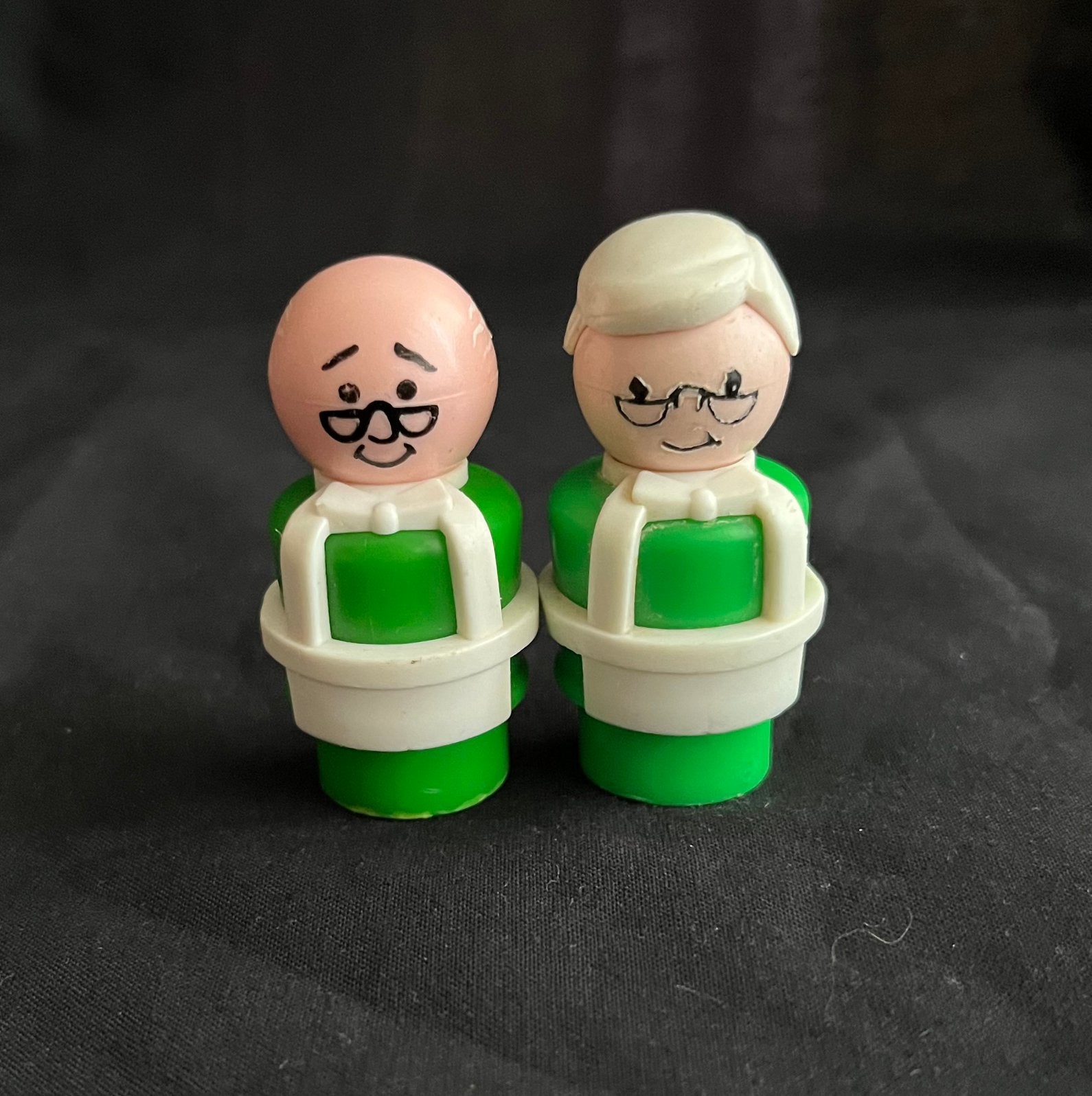 Vintage | Little People | Sesame Street | M. et Mme Hooper, Collections, Jouets miniatures, Utilisé, Enlèvement ou Envoi