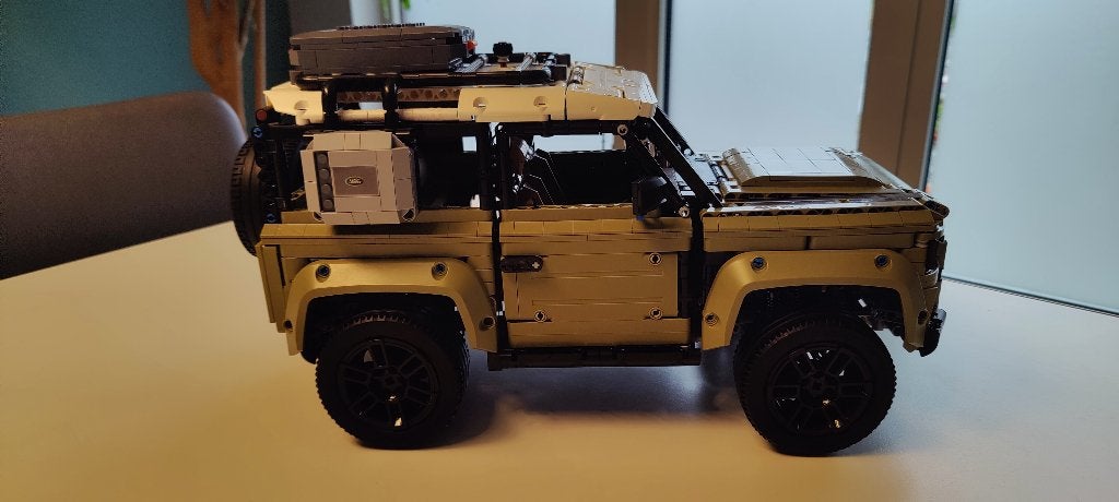 Lego (imitation) Range Rover Defender, Hobby en Vrije tijd, Modelauto's | Overige schalen, Ophalen, Gebruikt, Auto