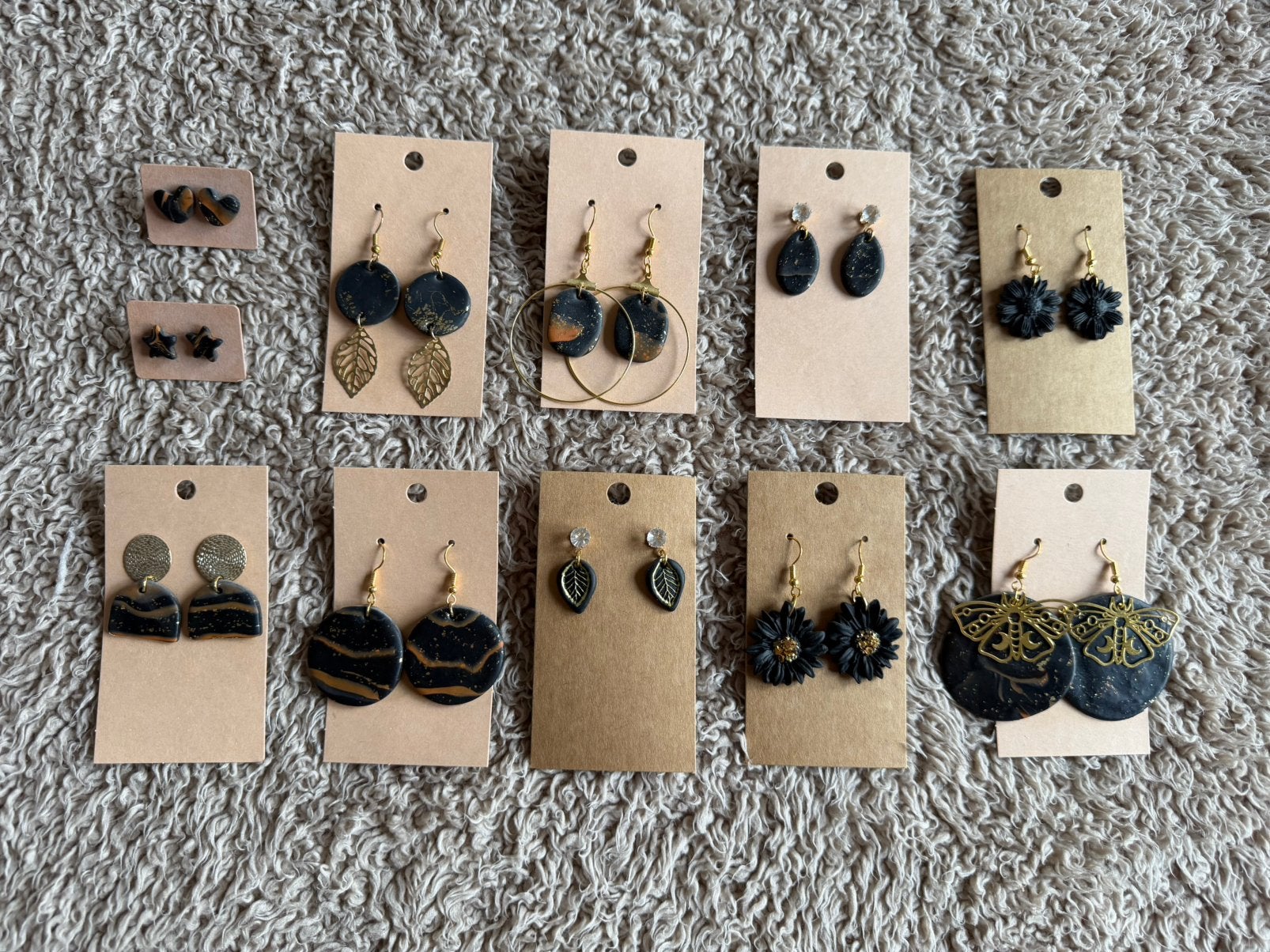 Oorbellen sterrenhemel, Bijoux, Sacs & Beauté, Boucles d'oreilles, Enlèvement ou Envoi, Comme neuf