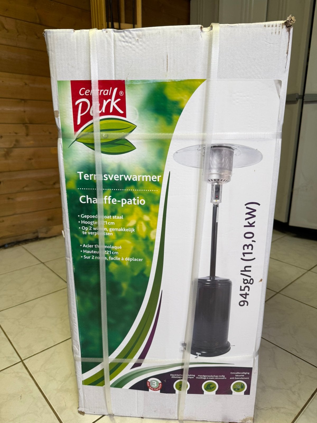 Terrasverwarmer staand, Ophalen, Nieuw, Gas, Vloer
