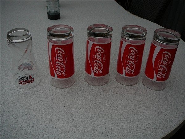 Mooie glazen Coca Cola, Verzamelen, Ophalen of Verzenden, Nieuw, Frisdrankglas