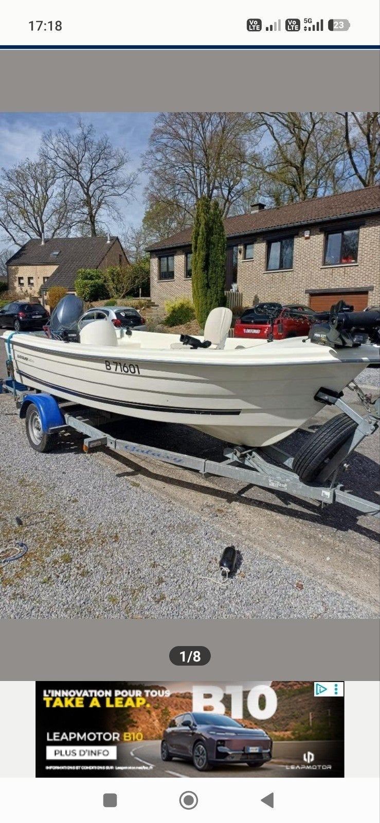 Quicksilver 440 fish de 2013, Sports nautiques & Bateaux, Enlèvement ou Envoi, Quicksilver