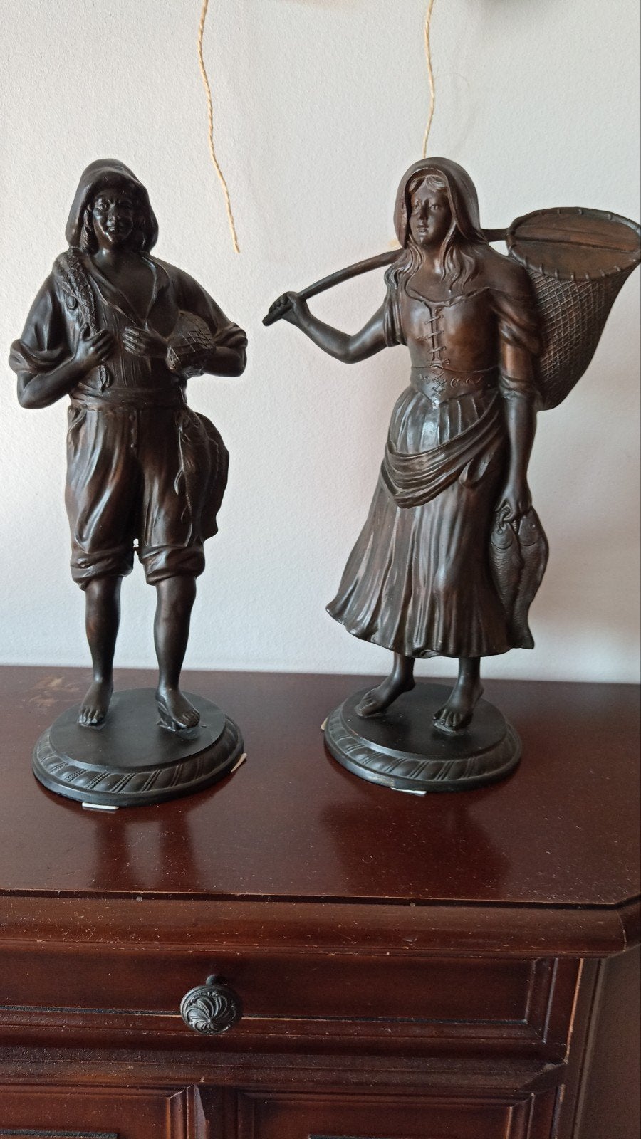 Oud tinnen visserskoppel, Antiek en Kunst, Ophalen