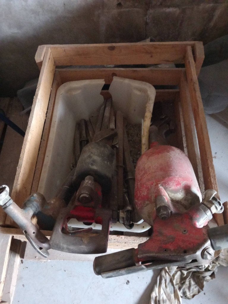perslucht breekhamers, Doe-het-zelf en Bouw, Ophalen, Gebruikt