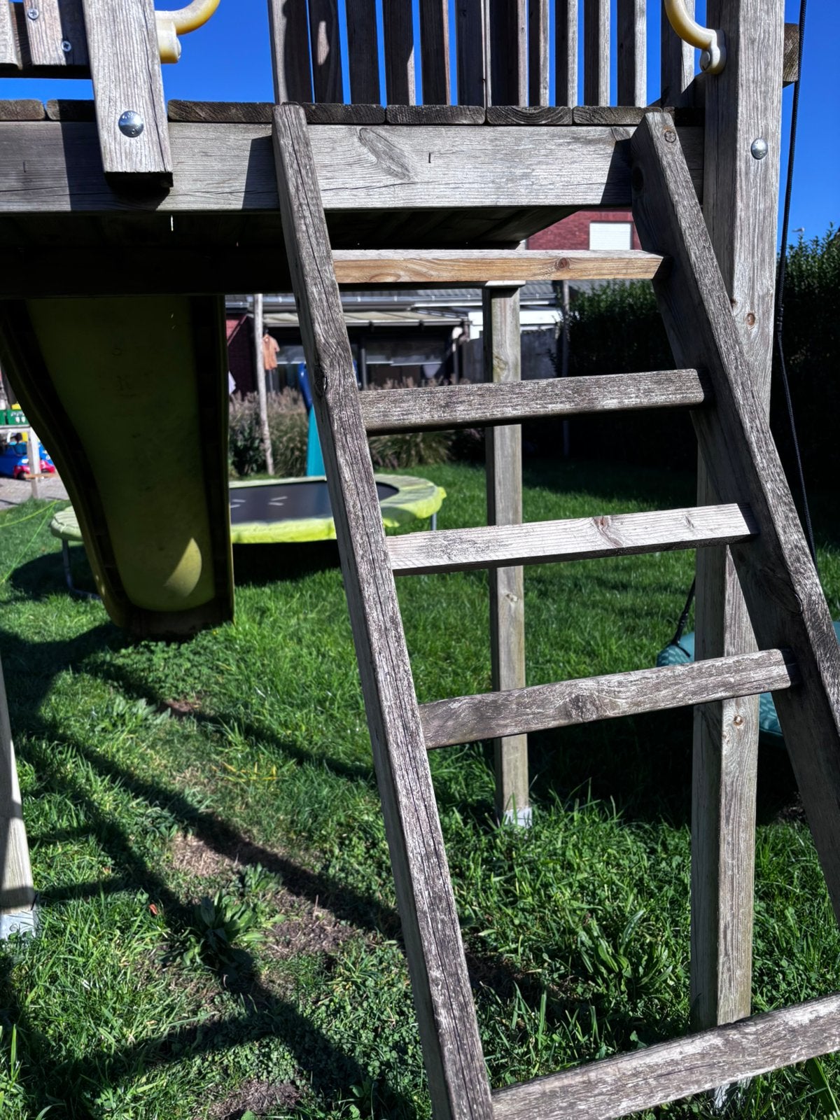 Speeltuig met huisje &schommels, Kinderen en Baby's, Ophalen, Gebruikt, Glijbaan