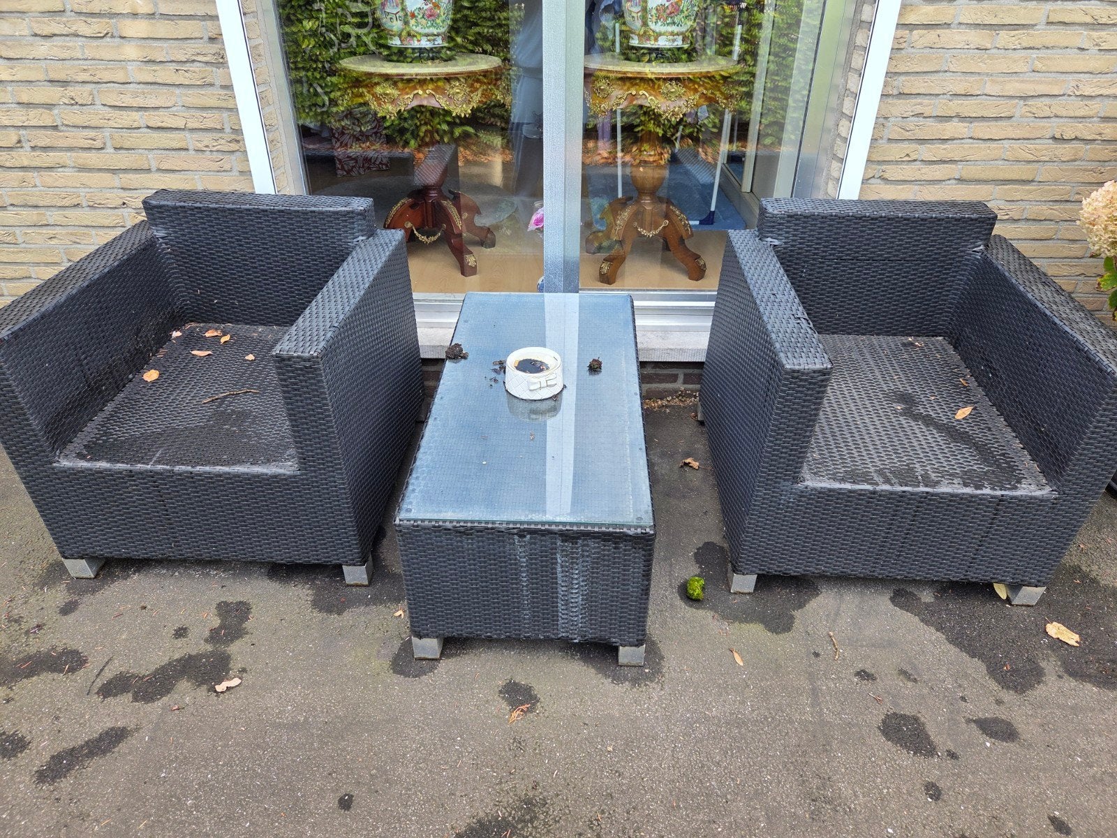 tuinset, Kunststof, Gebruikt, Tuinset, Ophalen