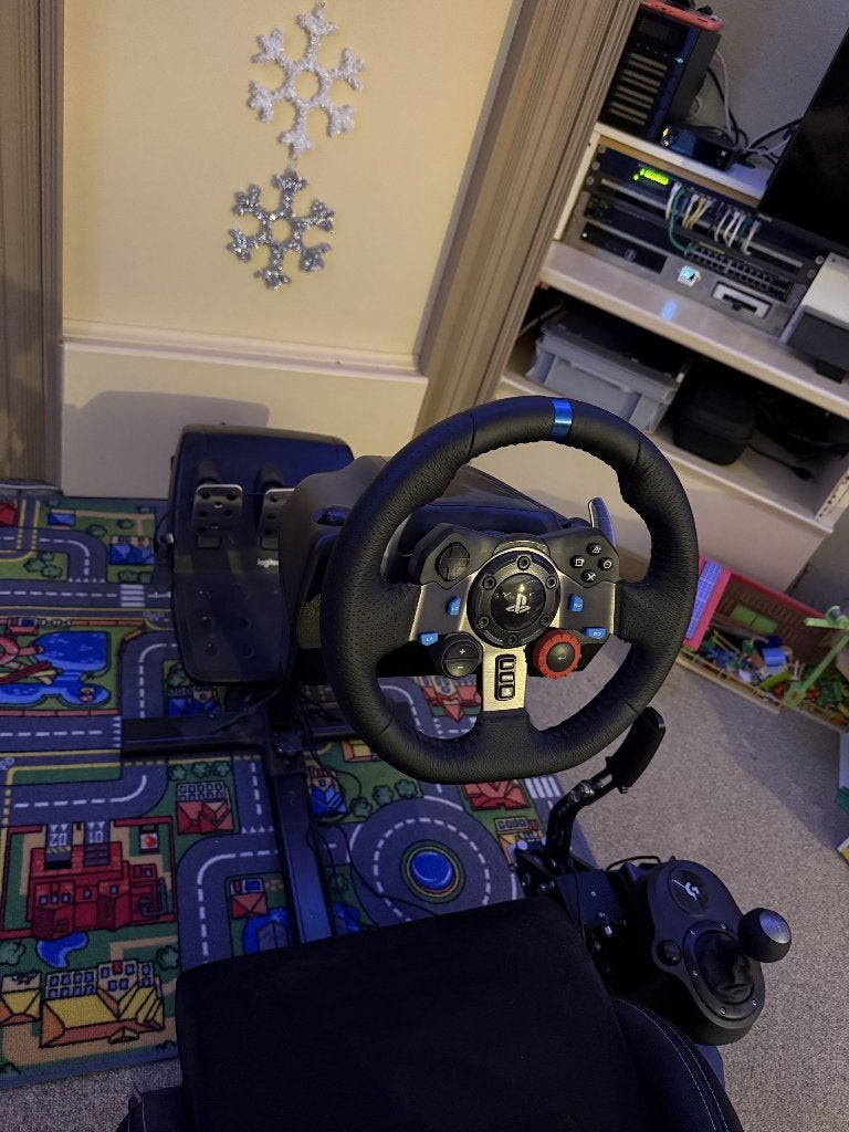 Logitech Racing Sim Setup – G29 + Shifter + Racing Seat, Ophalen, Zo goed als nieuw, Logitech