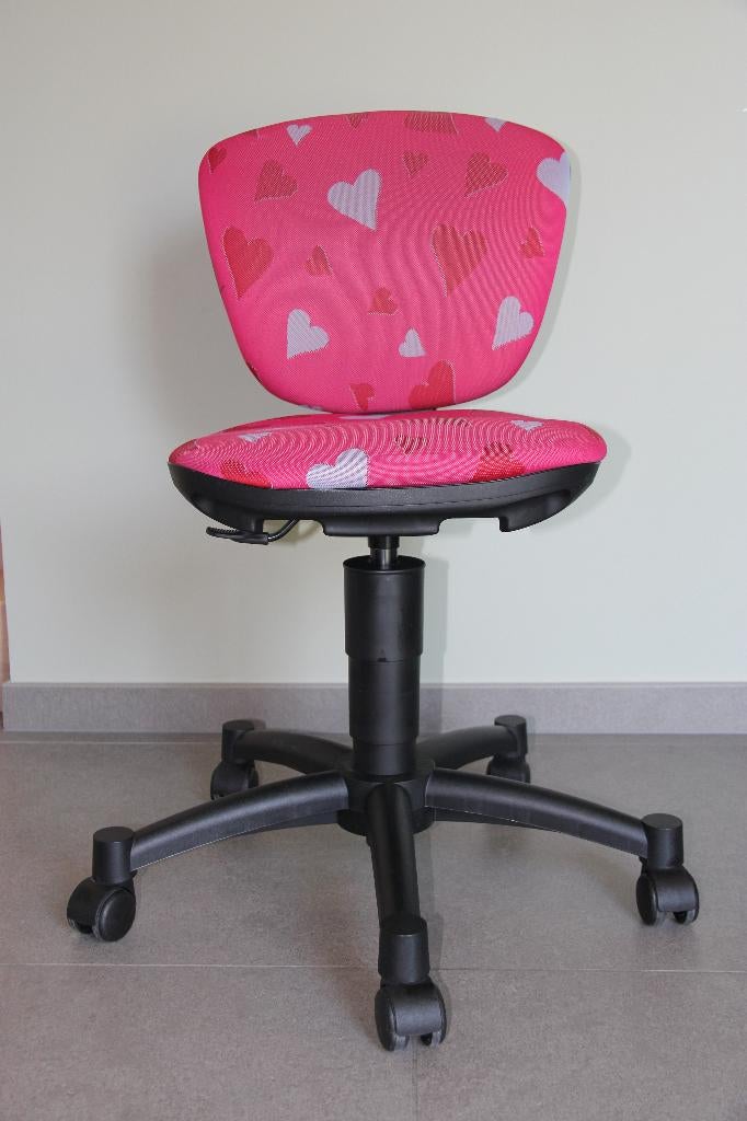 Ergonomische kinder bureaustoel (roze/hartje) (Maxx Kid), Ophalen, Gebruikt, Roze, Bureaustoel