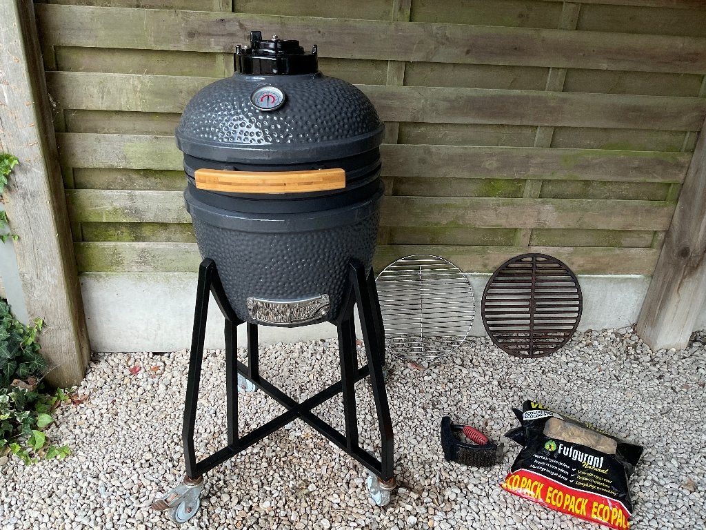 GERESERVEERD Kamado barbecue grilloppervlak 33cm, Tuin en Terras, Ophalen, Gebruikt, Met accessoires