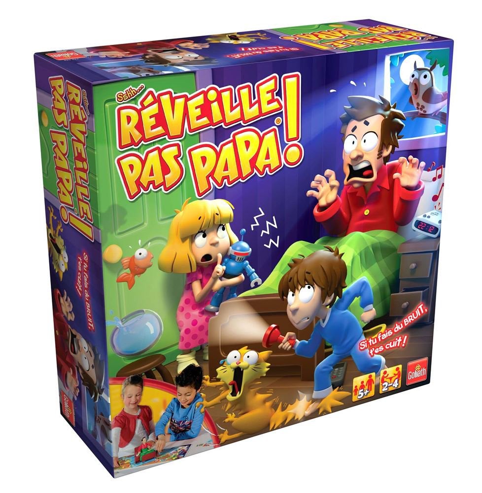 Réveille pas papa de Goliath, Hobby & Loisirs créatifs, Trois ou quatre joueurs, Enlèvement ou Envoi, Utilisé