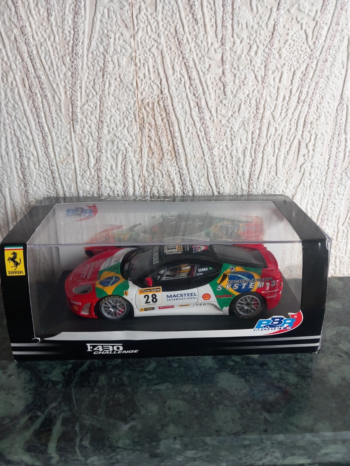 Slotcar Ferrari 430, Kinderen en Baby's, Racebaan, Nieuw, Elektrisch, Ophalen