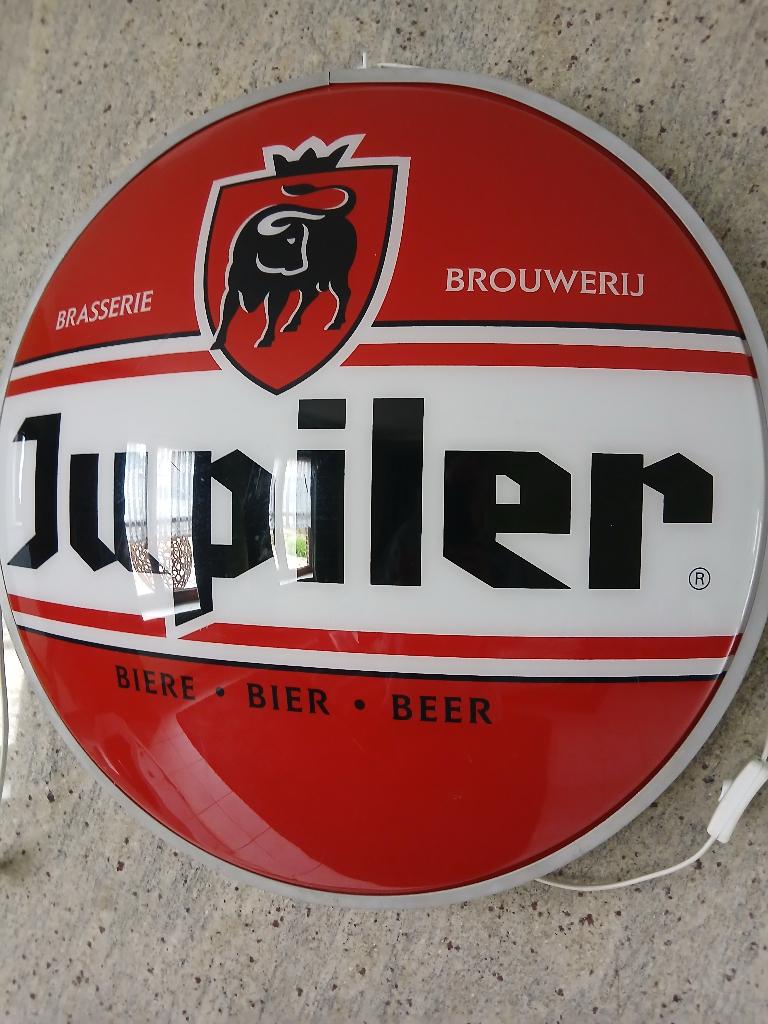 jupiler.....ben je geintresseerd in deze lichtreclame ?, Enlèvement, Comme neuf, Panneau, Plaque ou Plaquette publicitaire, Jupiler