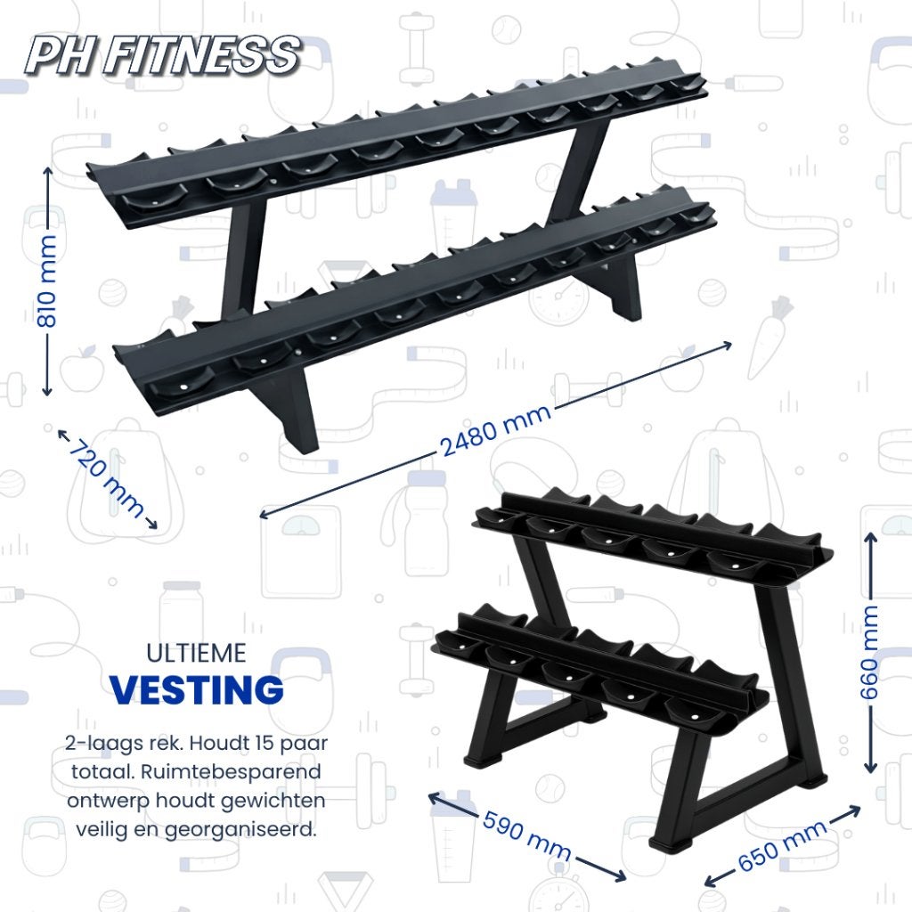 PU Dumbbell Set 2-30KG met Rack Halterset Fitness, Sport en Fitness, Ophalen, Nieuw, Overige typen