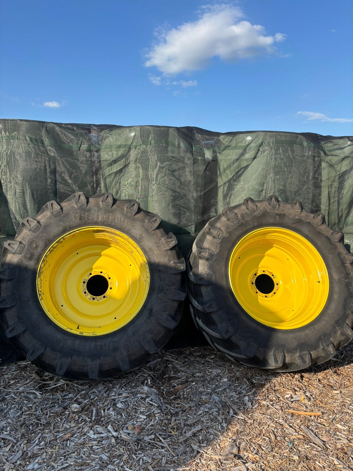John deere velgen+banden, Ophalen