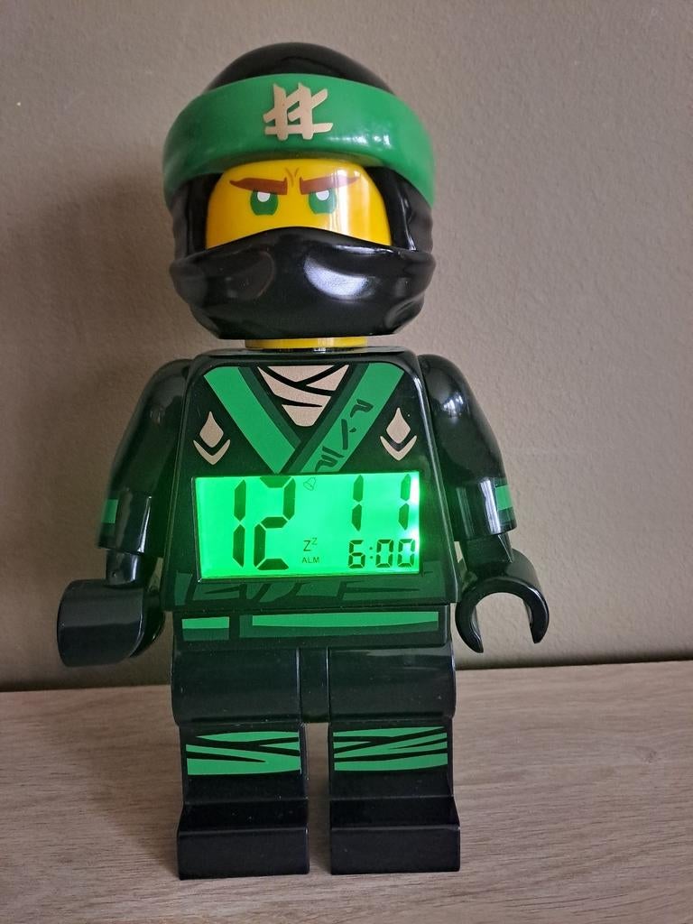 Lego Ninjago grote minifig klokradio, Ophalen, Zo goed als nieuw, Lego
