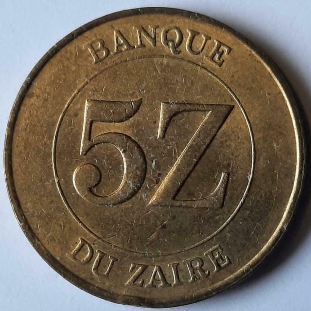 Zaire - 5 zaire - 1987, Enlèvement ou Envoi, Autres pays, Monnaie en vrac