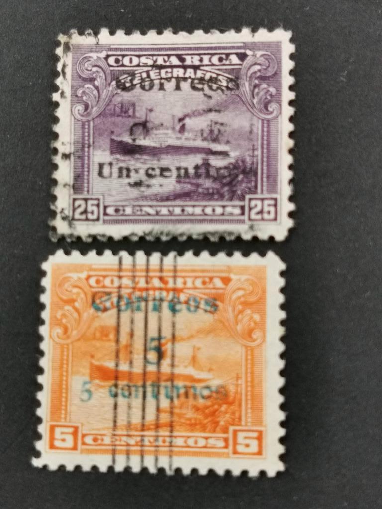 Costa Rica 1911 - bateau à vapeur, Enlèvement ou Envoi, Affranchi, Amérique centrale